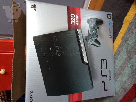 playstation 3 320 gb με 2 χειριστήριακαι 3 παιχνιδια.