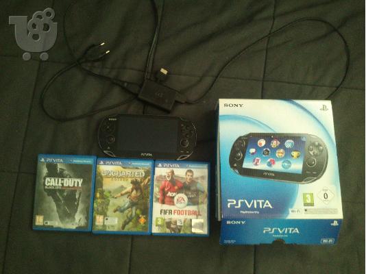 PoulaTo: PSVITA WiFi + παιχνιδια + καρτα μνημης 4GB