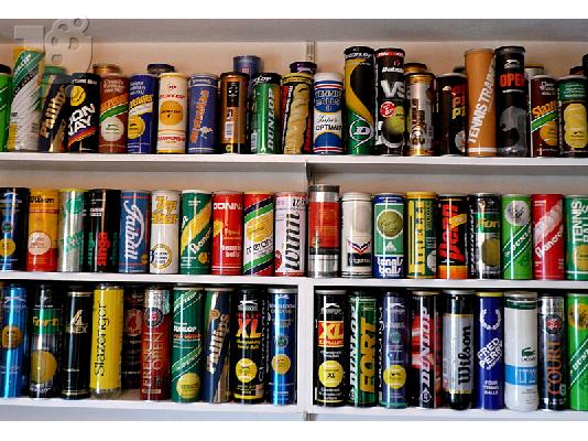 Vintage Tennis Cans Collection