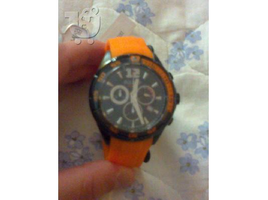 PoulaTo: BULER SPORT RUBBER ORANGE CHRONOGRAFH