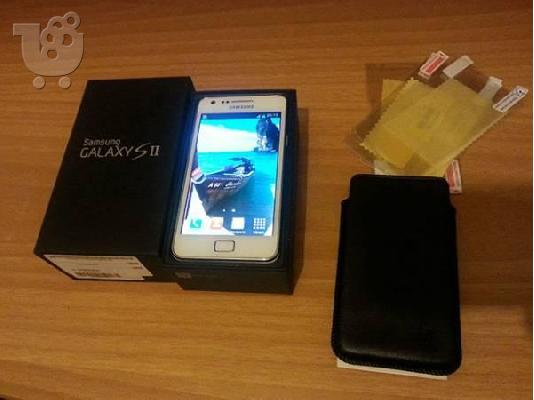 PoulaTo: SAMSUNG GALAXY S2-SII -Μεταχειρισμένο-Λευκό+θήκη+Ζελατίνα
