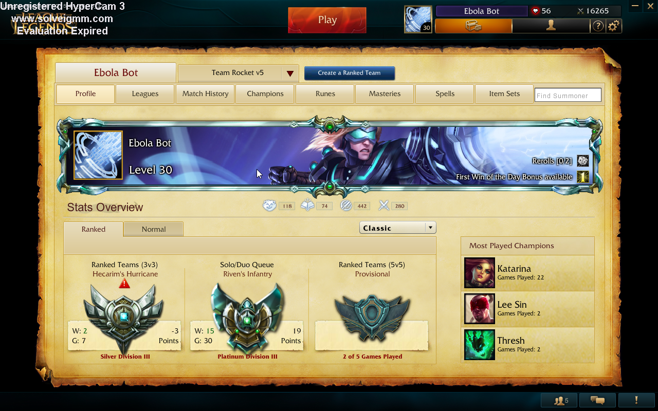 PoulaTo: League Of Legends Account