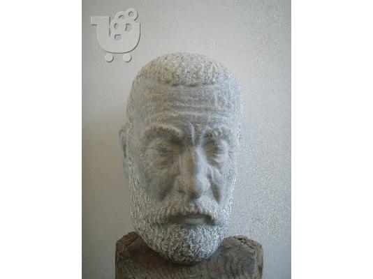 Aγαλμα μαρμαρινο του Παπαδιαμαντη