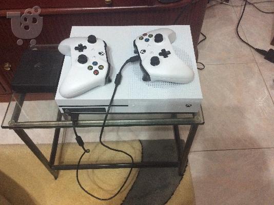 xbox one s 500gb + fifa17 με 2 τηλεχειρηστηρια