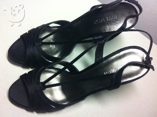 Nine West πεδιλο μαυρο σατεν 40