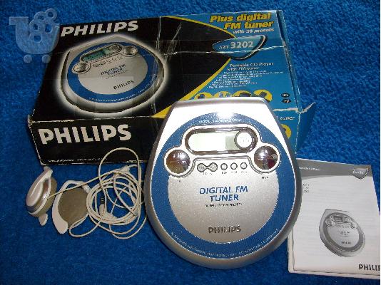 Φορητό PHILIPS CD Player AZT3202,με FM Tuner,πωλείται