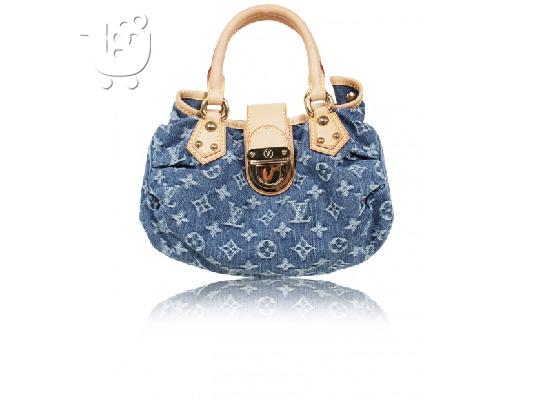 PoulaTo: τσαντα Mini Louis Vuitton 'Pleaty' Denim Monogram Bag