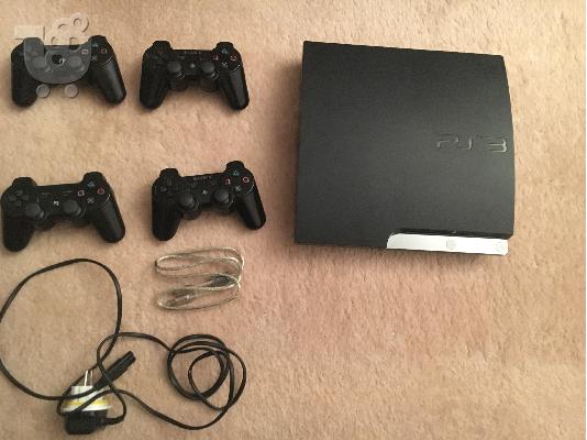 PLAYSTATION 3 SLIM 250 GB + 4 JOYSTICKS