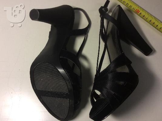Nine West πεδιλο μαυρο σατεν 40
