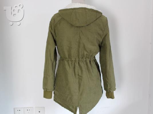 παιδικό παλτό χακί Military Thicken
