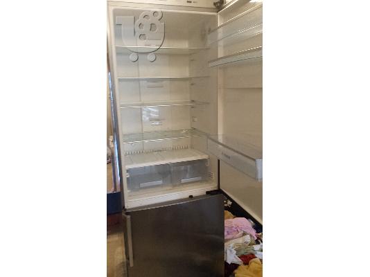 Ψυγεioκαταψύκτης BOSCH inox - 70 εκ Χ 2 μέτρα