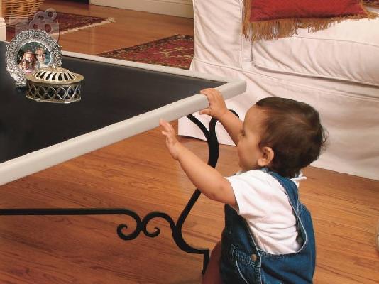 PoulaTo: Prince Lionheart Table Edge Guards,Γωνίες προστασίας Καφε/Λευκο
