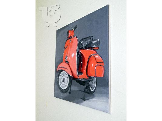 Πίνακας ζωγραφικής με θέμα Vespa