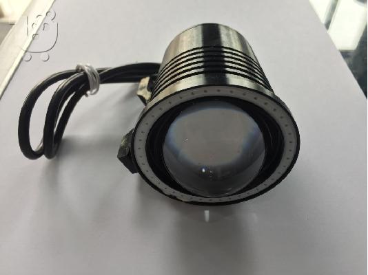 PoulaTo: U3 Προβολέας μηχανής CREE Led 30W Universal 1200LM με μπλε στεφάνι