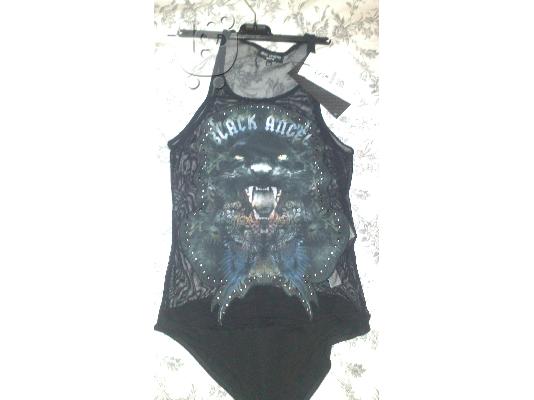 *ΚΑΙΝΟΥΡΙΟ* ΚΟΡΜΑΚΙ BERSHKA ΜΕ ΔΙΑΦΑΝΕΙΑ ΚΑΙ PRINT ΠΑΝΘΗΡΑΣ SIZE SMALL ΜΕ ΚΑΡΤΕΛΑΚΙΑ...