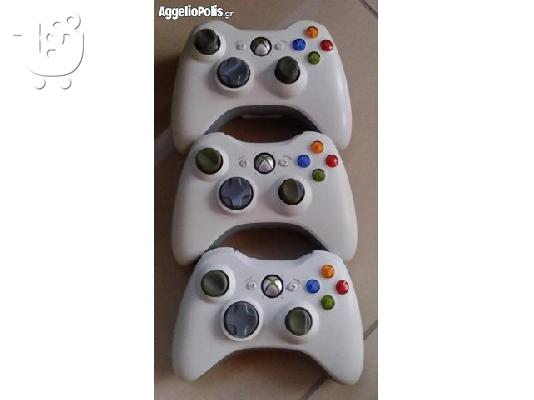 xbox 360 με 3 χειριστηρια και 22 παιχνιδια