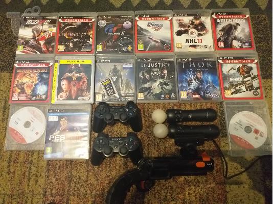 Ps3 μεταχειρισμένο σε άριστη κατάσταση με αξεσουάρ και παιχνίδια...