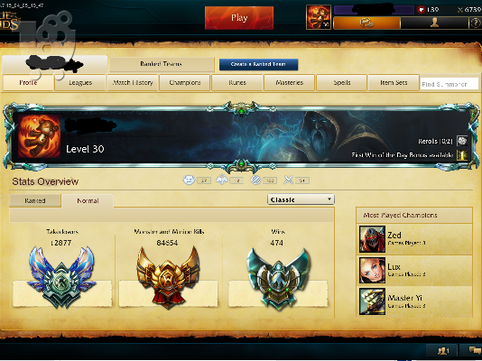 PoulaTo: Ευκαιρία! LoL Plat 2 [S5] Account! Πωλείται ή Ανταλλάζετε