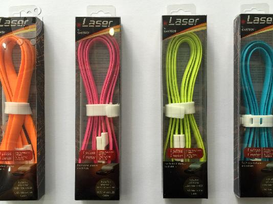 PoulaTo: Καλώδιο φόρτισης USB/Micro USB Laser 