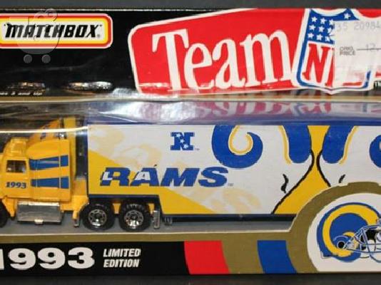 MATCHBOX Μεταλλικές μινιατούρες σειρά NFL Teams Transporters.