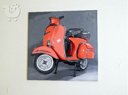 Πίνακας ζωγραφικής με θέμα Vespa