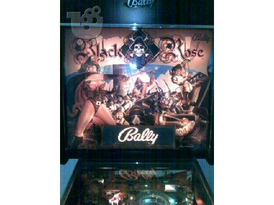 PoulaTo: FLIPER ΦΛΙΠΕΡ PINBALL BLACK ROSE BALLY