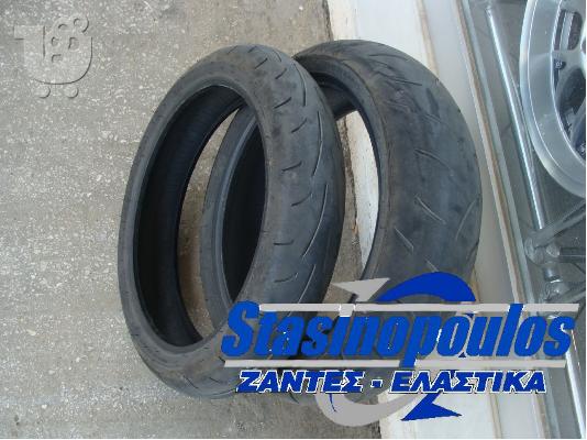 PoulaTo: Ελαστικά μοτο 120/70ZR17 180/55ZR17 DUNLOP (μεταχειρισμένα)