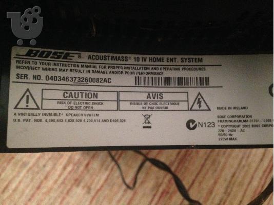 ΠΩΛΕΙΤΑΙ BOSE Acoustimass® 10 IV Black
