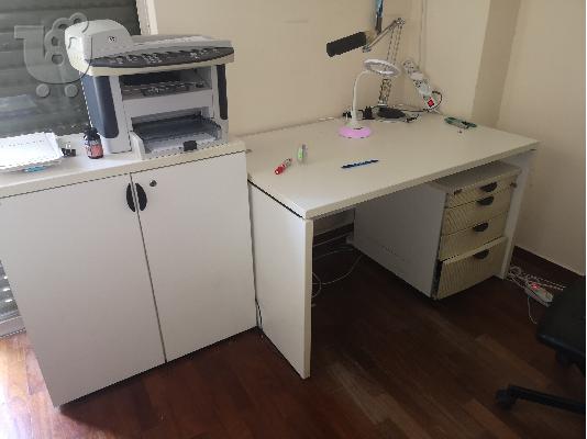 PoulaTo: ΓΡΑΦΕΙΟ  1,20 X 0,80. ΔΩΡΟ 1 ΣΥΡΤΑΡΙΕΡΑ ,1 ΕΡΜΑΡΙΟ 1 ΚΑΡΕΚΛΑ !