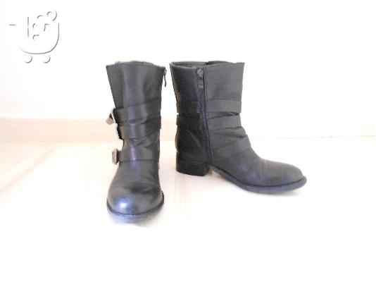 BIKER BOOTS ΜΑΥΡΑ ΜΠΟΤΑΚΙΑ MIGATO