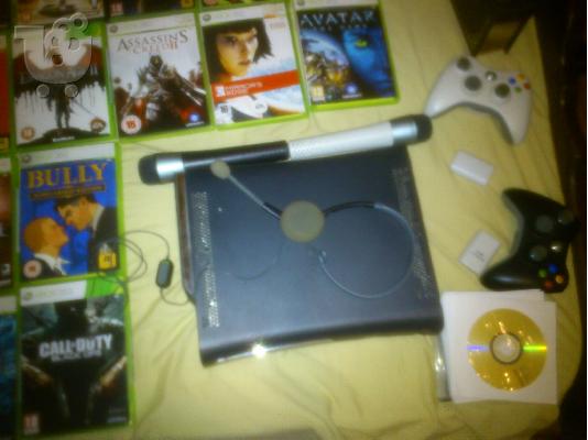 Xbox 360 elite 120gb hd Tsiparismeno kai paixnidia