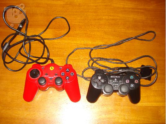 Πωλείται μεταχειρισμενο Playstation 2 με τρια παιχνιδια και τιμονιερα...
