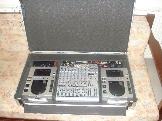 2 cdj100 + ΜΙΚΤΗ 12 ΚΑΝΑΛΙΩΝ ΣΕ DJ FLY CASE