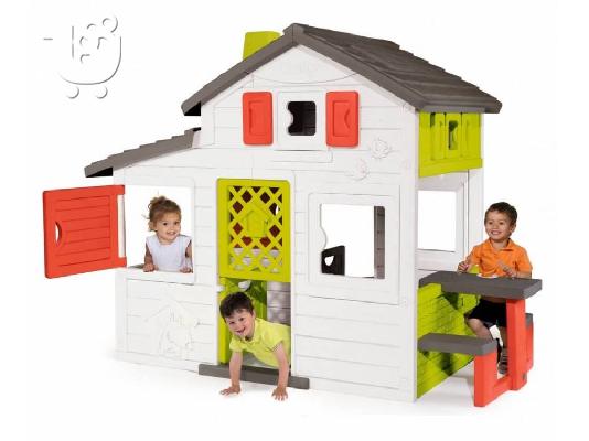 SMOBY ΣΠΙΤΑΚΙ ΚΗΠΟΥ FRIENDS HOUSE ΜΕ ΚΟΥΖΙΝΑ (810200)