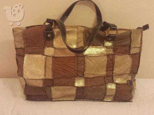 PoulaTo: Lollipops Paris Brown & Gold Woman Bag