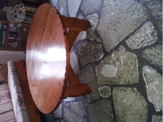 ευκαιρια         πληρες σαλονι απο μασιφ γνησιο ξυλο