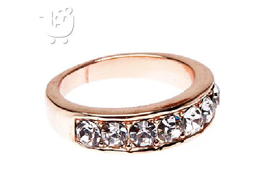 PoulaTo: ΔΑΧΤΥΛΙΔΙ ΒΕΡΑ ROSE GOLD ΜΕ ΣΤΡΑΣ