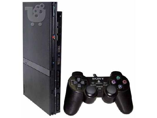PoulaTo: SONY PLAYSTATION 2 + 4 GAMES + 2 ΧΕΙΡΗΣΤΗΡΙΑ + MEMORY CARD 32 GB