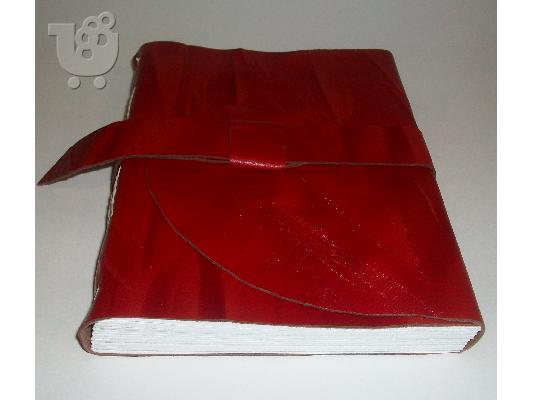 χειροποιητα Δερματινα notebooks