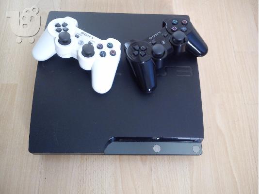 Πωλείται PS3 Slim 250GB+10 παιχνίδια (Μαζί με GTA V)+2 controllers