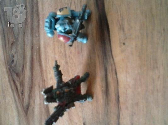 PoulaTo: 2 ΜΕΤΑΛΛΙΚΕΣ ΦΙΓΟΥΡΕΣ 4CM BAΜΕΝΟΙ WARHAMMER
