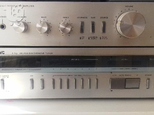 PoulaTo: Σετ JVC ενισχυτής μαζί με FM/AM synthesizer