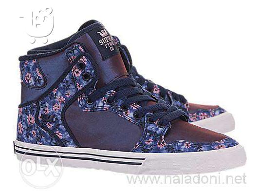 Supra WMNS Vaider Purple Floral White