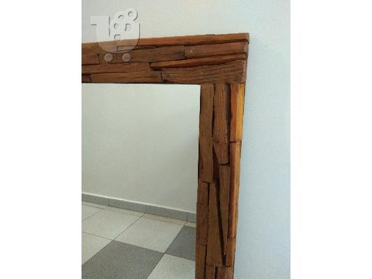 Χειροποίητος ξύλινος καθρέφτης