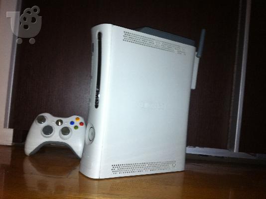 PoulaTo: ΠΩΛΕΙΤΑΙ XBOX 360 (ΛΕΥΚΟ) + 1 ΧΕΙΡΙΣΤΗΡΙΟ + 9 ΠΑΙΧΝΙΔΙΑ
