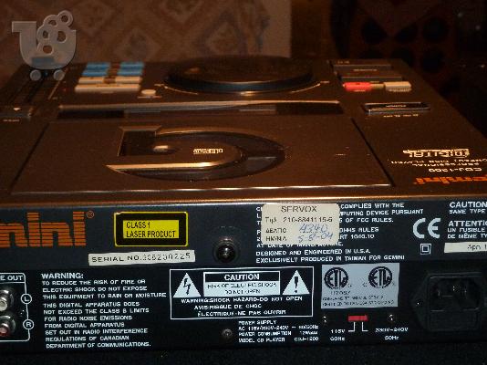2 Επαγγελματικα cdj1200 geminy  1 Eπαγγελματικο μιχτης geminy CDM-1000 4 Καναλια...