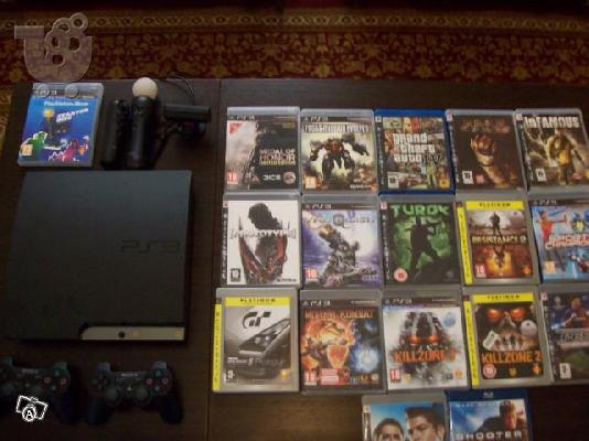 PoulaTo: Ps3+16παιχνιδια+move starterpack