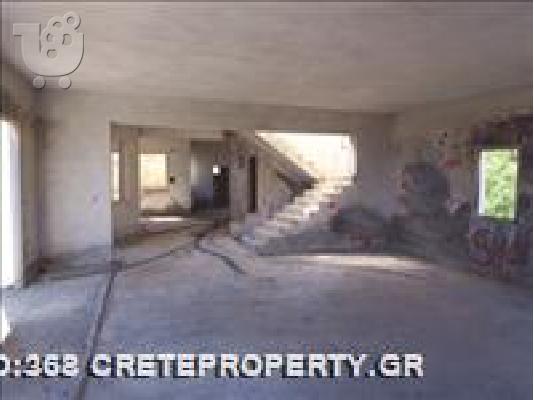 Ημιτελής Lux βίλα,260 m2, θέα θάλ.,κήπο στο Ρουσοσπίτι 