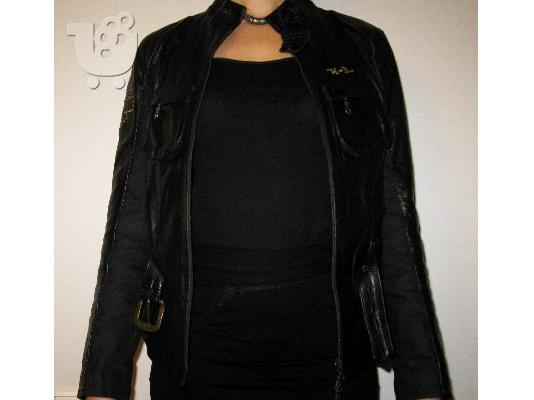ΔΕΡΜΑΤΙΝΟ ΜΠΟΥΦΑΝ-LEATHER JACKET (Harley Davidson)
