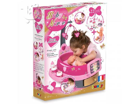 PoulaTo: Smoby Baby Nurse Σετ Φροντιδας Νοσοκόμα μωρού (220317)